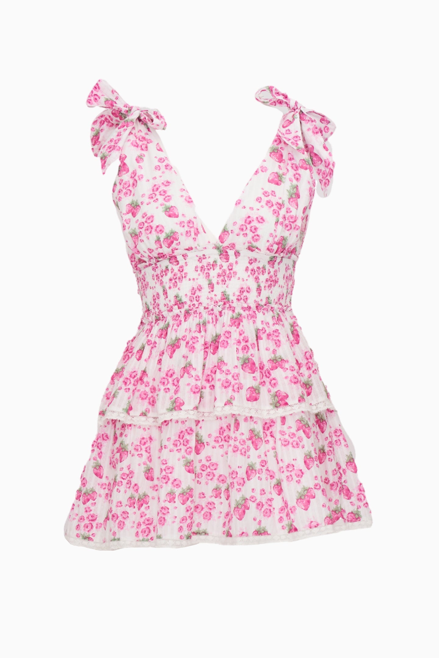 Soira Summer Heirloom Print Mini Dress